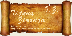 Tijana Zimonja vizit kartica